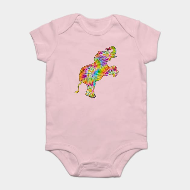 Tie Dye Elephant Lover Baby Bodysuit by Kelleh Co. 